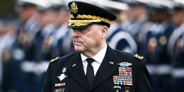 Gen. Mark Milley during his Armed Forces Farewell Tribute