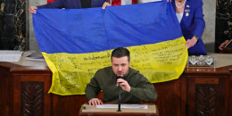 Image: Volodymyr Zelenskyy, Nancy Pelosi, Kamal Harris