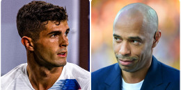 Christian Pulisic y Thierry Henry