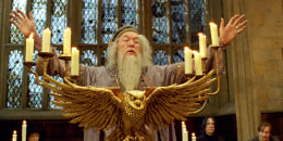 Michael Gambon caracterizado como Albus Dumbledore en ‘Harry Potter and the Prisoner of Azkaban’