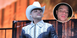 Eduin Caz durante la presentación de Grupo Firme en Coachella en 2022