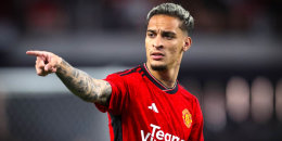 Antony, delantero del Manchester United.