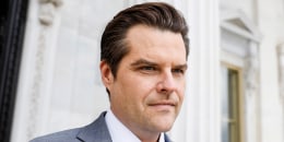 Matt Gaetz departs from the U.S. Capitol Building