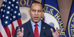 Jeffries speaks during a press conference