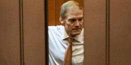 Rep. Jim Jordan boards an elevator at the Capitol