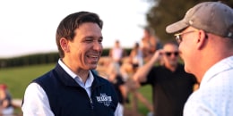 Ron DeSantis Visits Field Of Dreams