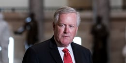 Former White House Chief of Staff Mark Meadows speaks to the press at the Capitol in Washington, DC. on Aug. 22, 2020.