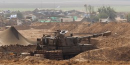  Israeli army positions close to the Gaza border on Oct. 26, 2023 in Southern Israel. 