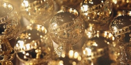 Image: The Golden Globe statuettes in Beverly Hills, Calif.