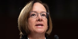 Lisa Franchetti speaks during a hearing on Capitol Hill.