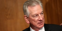 Tommy Tuberville at the Dirksen Senate Office Building in Washington