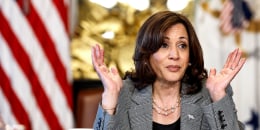 U.S. Vice President Kamala Harris  during a meeting in Washington, DC. on July 12, 2023. 