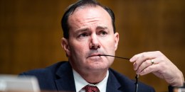 Sen. Mike Lee, R-Utah, during a Senate judicary committee confirmation in Washington D.C. on Feb. 16, 2022. 