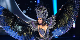 Sheynnis Palacios, Miss Nicaragua, en la competencia preliminar de traje típico de Miss Universo 2023, 72ª edición.