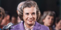 Judge Sandra Day O’Connor, speaking before senate hearing on her nomination to U.S. Supreme Court in Washington on Sept. 9, 1981.