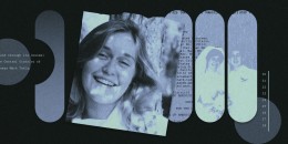 Image of Christine Beal layered over court paperwork
