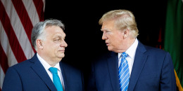 Hungarian Prime Minister Viktor Orban and former US President Donald Trump