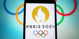 In this photo illustration, 2024 Summer Olympics (Paris 2024