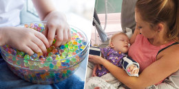 Water beads / Hannah Rief and daughter in the hospital