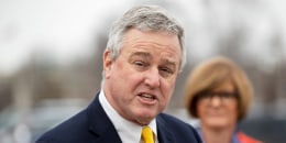 David Trone speaks at a news conference in 2019.