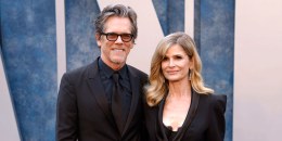 Kevin Bacon and Kyra Sedgwick attend the 2023 Vanity Fair Oscar party dinner.