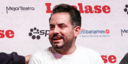 José Eduardo Derbez en conferencia de prensa de 'La Clase'.