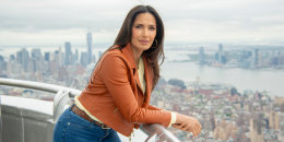 Padma Lakshmi lights up the Empire State Building in gold together with Gold House in honor of Asian Pacific American heritage month