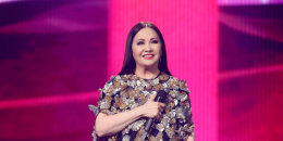 Ana Gabriel se presenta en Billboard Latin Women In Music celebrado en el Watsco Center el 6 de mayo de 2023 en Coral Gables, Florida.