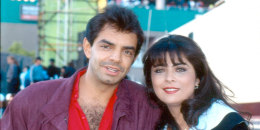 Eugenio Derbez y Victoria Ruffo, captados en 1993.