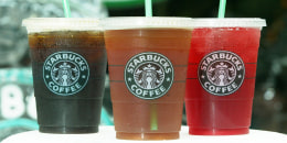 Starbucks' iced coffee and tea beverages.