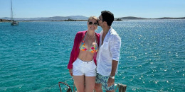 Madison Anderson y Pepe Gámez en su viaje en Grecia