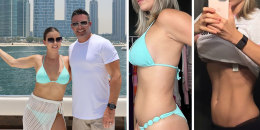 Ximena Duque en bikini con Jay Adkins: Ximena Duque mostrando su transformación