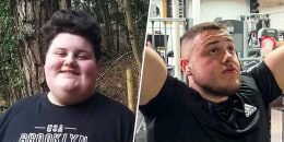 Nicolas Garratt before/after weight loss.