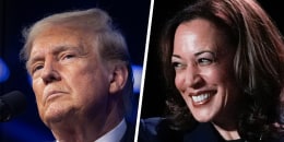 Former President Donald Trump and Vice President Kamala Harris.