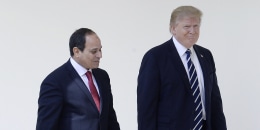 Donald Trump and Abdel Fattah Al Sisi 