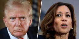 Former President Donald Trump and Vice President Kamala Harris.