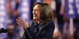 Kamala Harris smiles