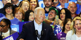 Joe Biden smiles