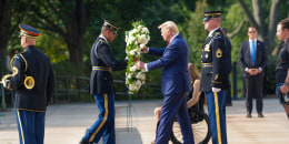 Donald Trump at Arlington National Cemetery