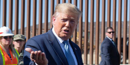 Trump speaks to reporters