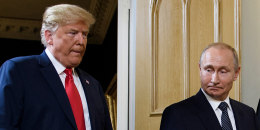 Donald Trump and Vladimir Putin 