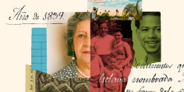 Photo Illustration: Different images illustrating how Afro Latino families can trace their roots back to enslavement