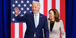 Joe Biden and Kamala Harris in Upper Marlboro, Md.