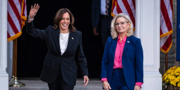 Image: Kamala Harris Campaigns For President In Ripon, Wisconsin