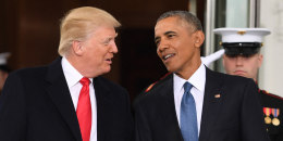 Donald Trump and Barack Obama