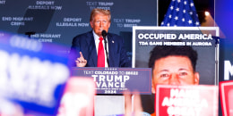 Image: Republican Presidential Candidate Former President Trump Holds Rally In Aurora, Colorado