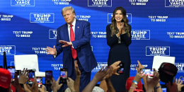 Donald Trump and Kristi Noem 