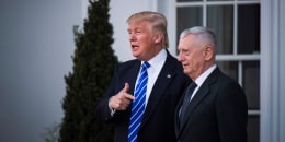 Donald Trump and James Mattis 