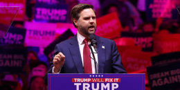 Sen. J.D. Vance, R-Ohio, speaks at a rally at Madison Square Garden on Oct. 27, 2024 in New York.