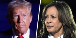 Former President Donald Trump and Vice-President Kamala Harris. 